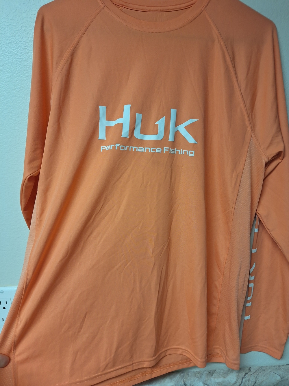 Huk Men's Performance Fishing Long-Sleeve Shirt - Peach